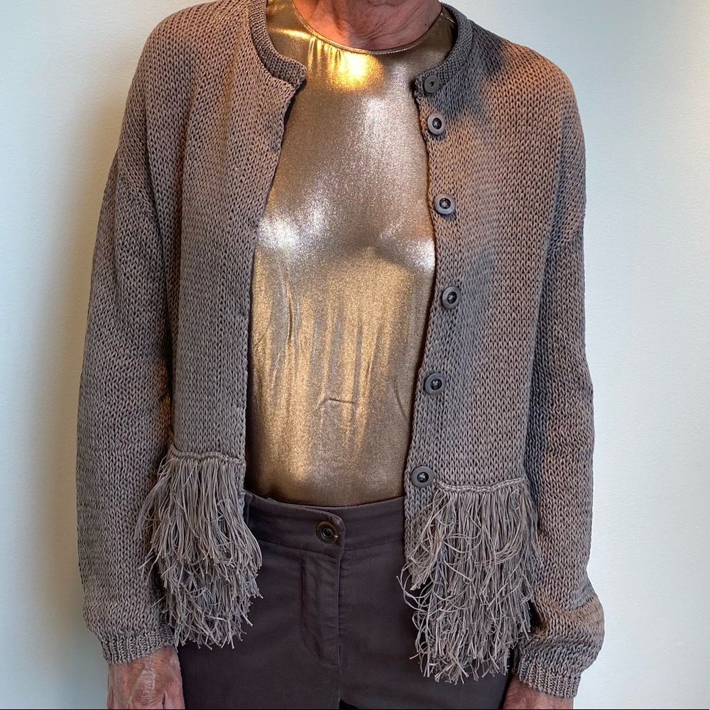 BRUNELLO CUCINELLI Lamé tank top